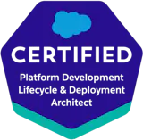 Certified Platform Development Lifecycle and Deployment Architect Certified Platform Development Lifecycle and Deployment Architect certification logo