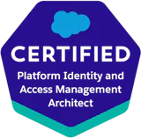 Certified Platform Identity and Access Management Architect Certified Platform Identity and Access Management Architect certification logo
