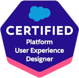 Certified Platform User Experience Designer certification logo