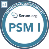 Professional Scrum Master™ I (PSM I) Professional Scrum Master™ I (PSM I) certification logo