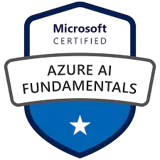 Azure AI Fundamentals certification logo