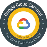 Professional Cloud Network Engineer certification logo
