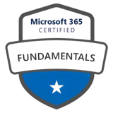 Microsoft 365 Fundamentals certification logo
